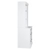 83.4"Tall Bookshelf with LED Lighting, Modern Bookcase with 3 Drawer and Open Shelves,Storage Bookshelf for Living Room,Home Office