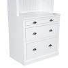 83.4"Tall Bookshelf with LED Lighting, Modern Bookcase with 3 Drawer and Open Shelves,Storage Bookshelf for Living Room,Home Office