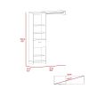 Lenox 1-Drawer 4-Shelf Closet System White