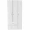 Rowaton 2-Drawer 3-Door Armoire White