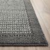 Machine Washable Faux Sisal Gray Indoor Accent Rug Set, 3-Piece Set