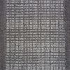 Machine Washable Faux Sisal Gray Indoor Accent Rug Set, 3-Piece Set