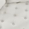 Velvet Upholstered Swivel Chair for Living Room, with Button Tufted Design and Movable Wheels, Including 3 Pillows