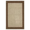Machine Washable Faux Sisal Gray Indoor Accent Rug Set, 3-Piece Set