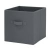 Collapsible Cube Fabric Storage Bins (10.5" x 10.5"), 6 Pack